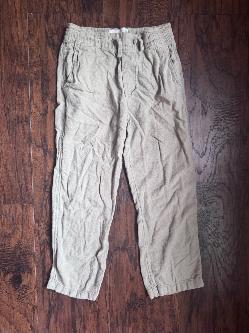 abercrombie kids Beige Drawstring Joggers
